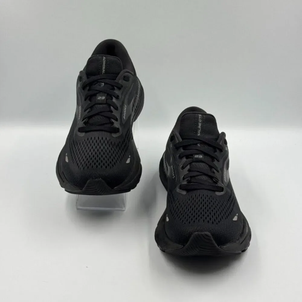 Brooks Womens 6.5 Black Adrenaline GTS 23 Running Shoes Support Cushion
